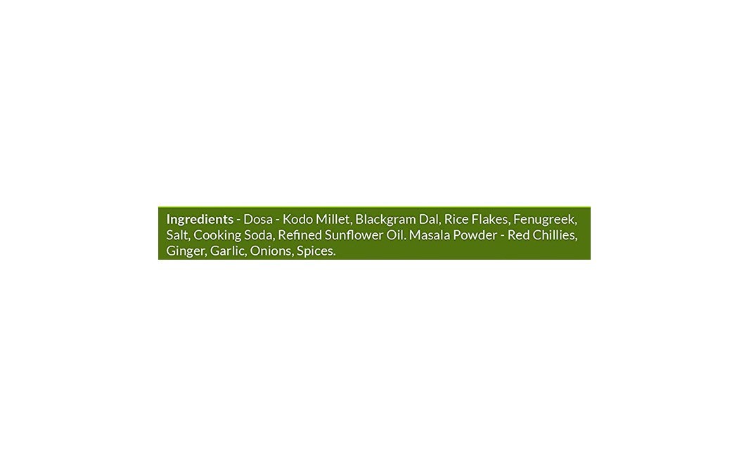 Forgotten Foods Multi Millet Mysore Masala Dosa   Pack  400 grams